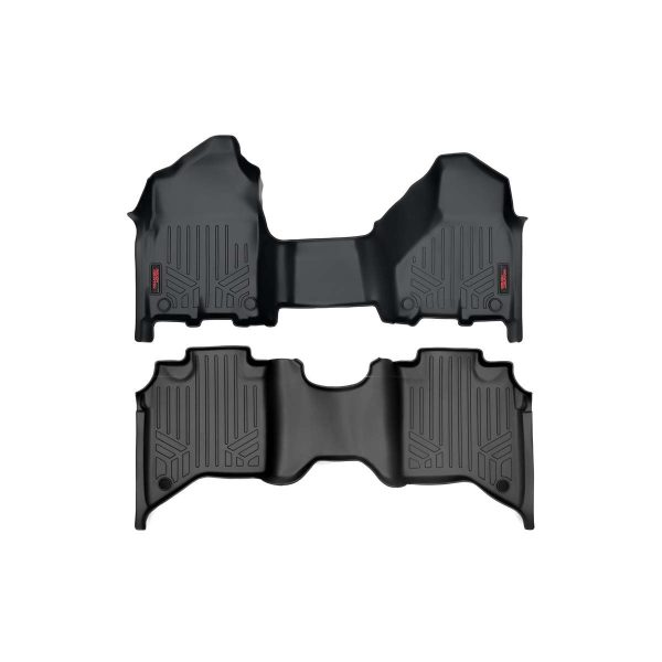 Rough Country Floor Mats - FR & RR - Over Hump - Crew - Ram 2500 3500 (19-23)