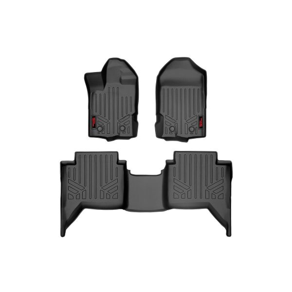 Rough Country Floor Mats - FR & RR - Ford Ranger 2WD 4WD (2019-2023)