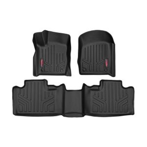 Rough Country Floor Mats - FR & RR - Floor Posts - Jeep Grand Cherokee (13-22)