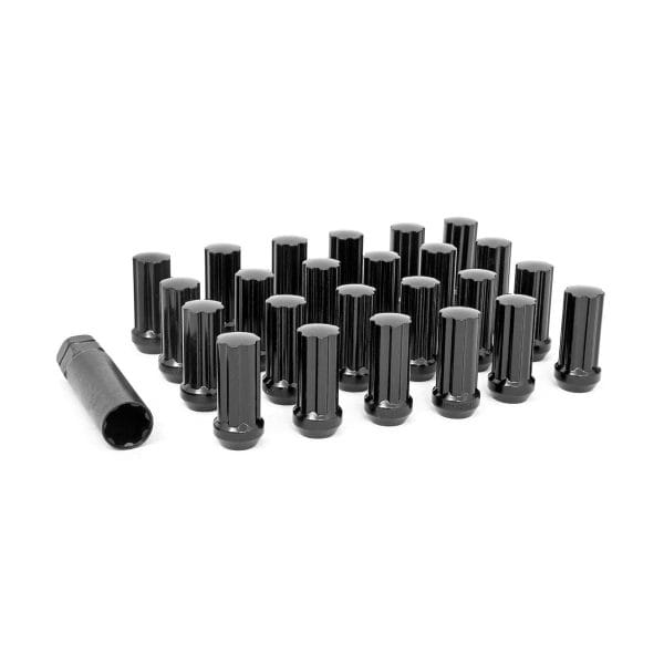 Rough Country M14 x 2.0 Lug Nut Set of 24 - Black - Ford Excursion Expedition F-150 2WD 4WD