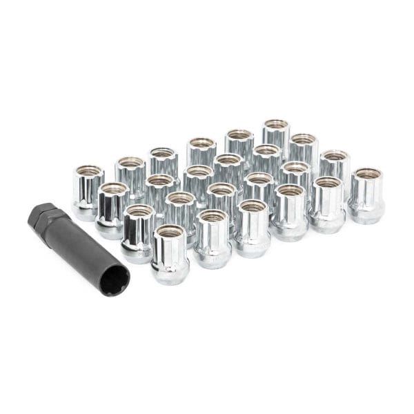 Rough Country Lug Nut Set - M14x2.0 - 24 Qty - Chrome - Open End