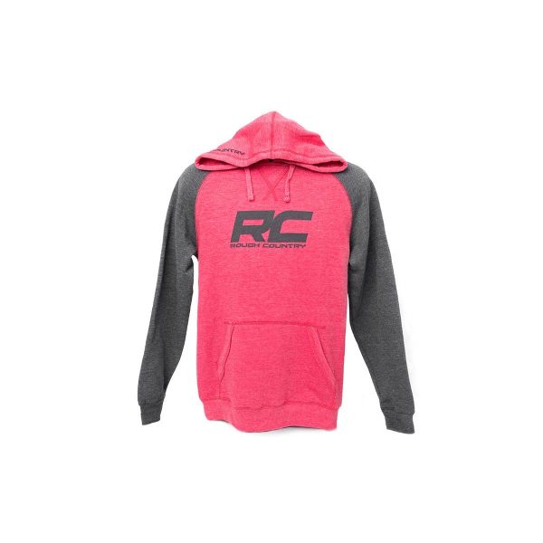 Rough Country Hoodie - Heater - Red Gray - SM