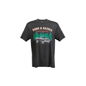 Rough Country T-Shirt - Born & Raised - Black - MD