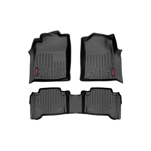 Rough Country Floor Mats - Front and Rear - Toyota Tacoma 2WD 4WD (2005-2011)