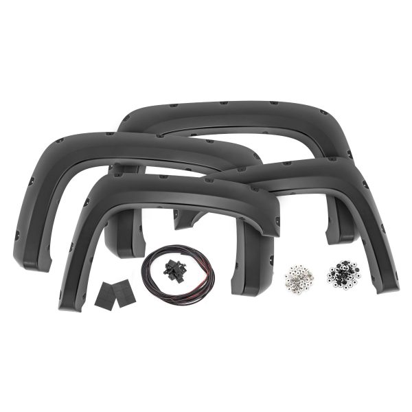 Pocket Fender Flares - GBA Black - Chevy Silverado 1500 2500HD 3500HD (07-14)