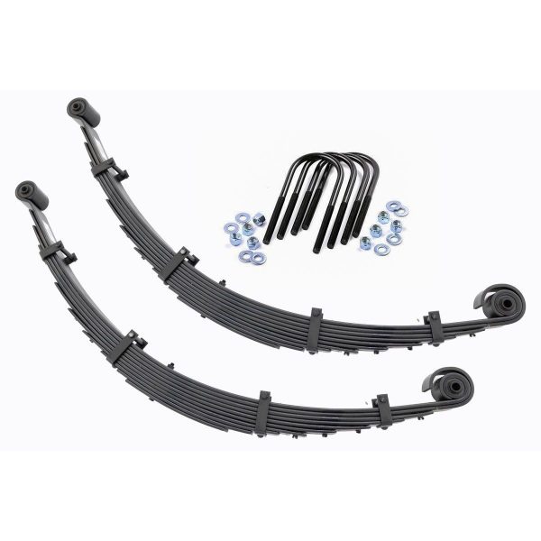 Front Leaf Springs - 8" Lift - Pair - Ford F-250 F-350 Super Duty (99-04)