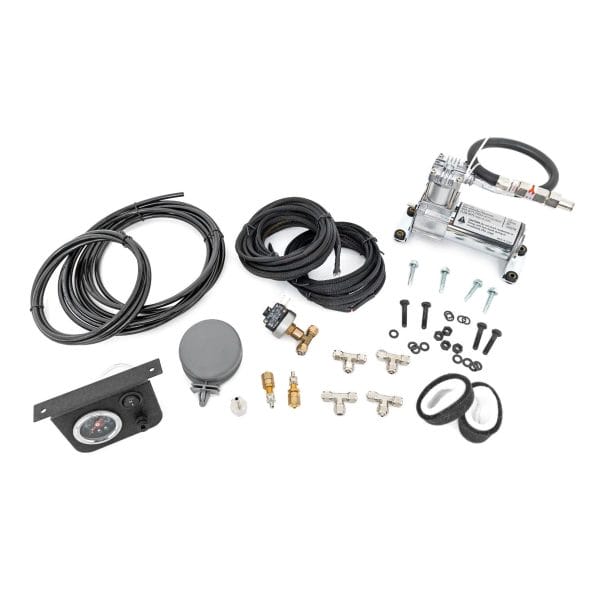 Onboard Air Bag Compressor Kit w/Gauge