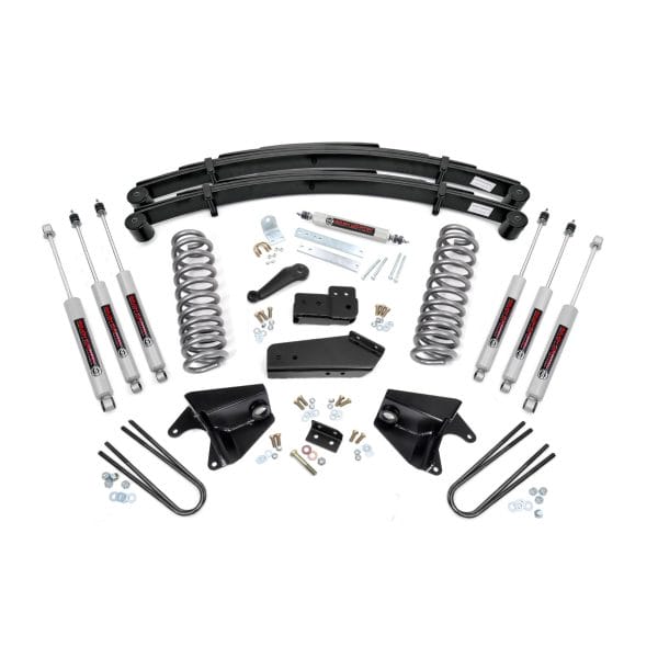 4 Inch Lift Kit - Quad Front Shocks - Rear Springs - Ford F-150 (80-96)