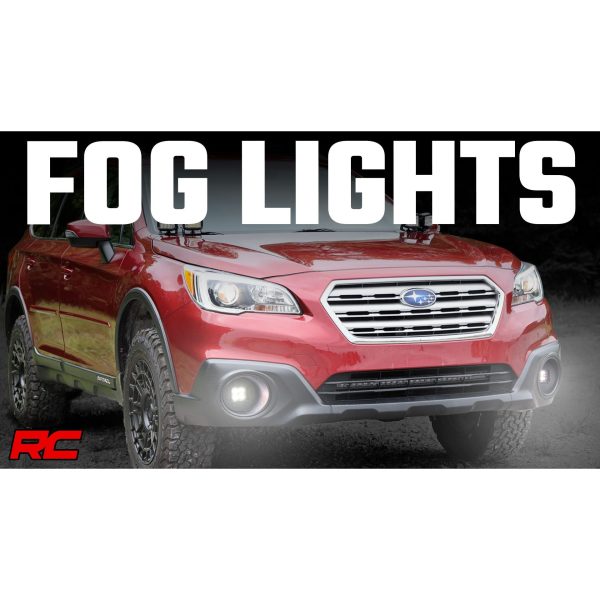 LED Light Kit - Fog Mount - 2" Black Pair - Fog - Subaru Outback (15-19)