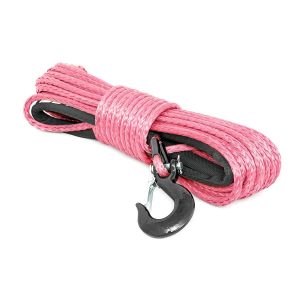 Rough Country Synthetic Rope - 3 8 Inch - 85 Ft Length - Pink