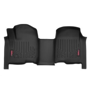 Rough Country Floor Mats - Front - Over Hump - Chevy GMC 1500 2500HD 3500HD (19-23)