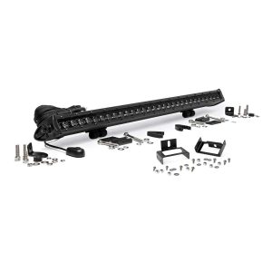 LED Light Kit - Grill Mount - 30" Black Single Row - Ford F-250 F-350 Super Duty (11-16)