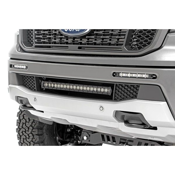 LED Light Kit - Bumper Mount - 20" Chrome Single Row - Ford Ranger (19-23)