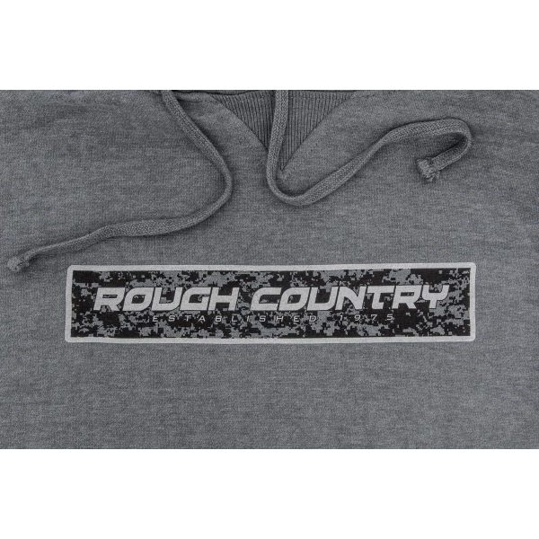 Rough Country Hoodie - Digital - Grey - SM