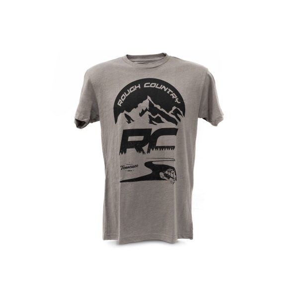 Rough Country T-Shirt - RC Mountains - Warm Gray - SM