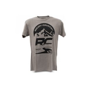 Rough Country T-Shirt - RC Mountains - Warm Gray - XL