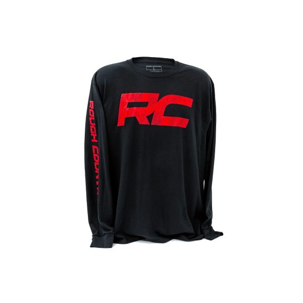 Rough Country Long Sleeve - RC Tread Sleeve - Black - LG