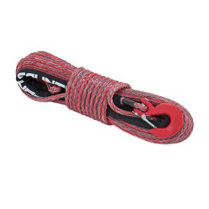 Rough Country Synthetic Rope - 3 8 Inch - 85 Ft - Red Gray
