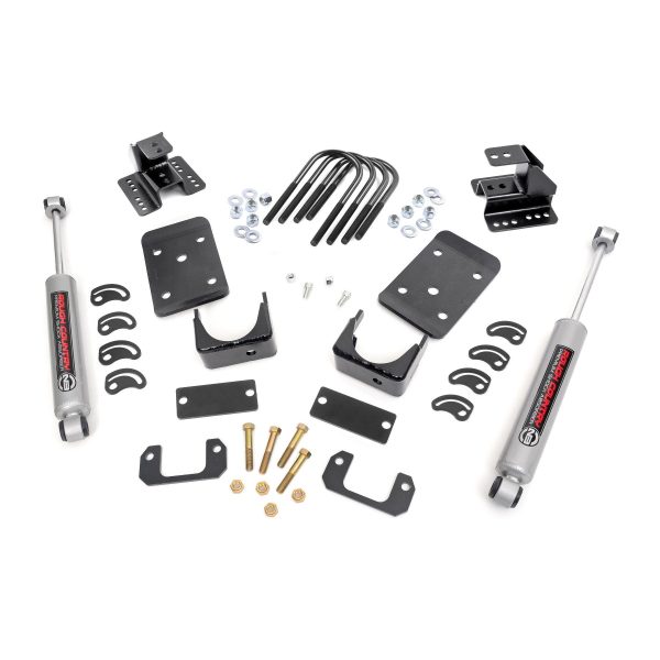 Rough Country Lowering Kit - Str Drop - 2 inFR - 4 inRR - Chevy GMC 1500 (07-15)