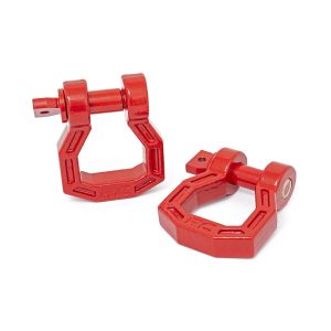 Rough Country D-Ring - Forged - Pair - Red