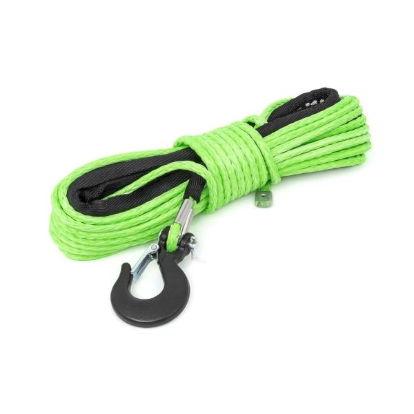 Rough Country Synthetic Rope - 1 4 Inch - 50 Ft - Lime Green