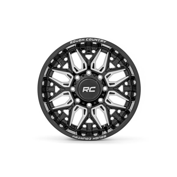 Rough Country Rough Country 86 Series Wheel - One-Piece - Gloss Black - 22x10 - 6x135 - -19mm