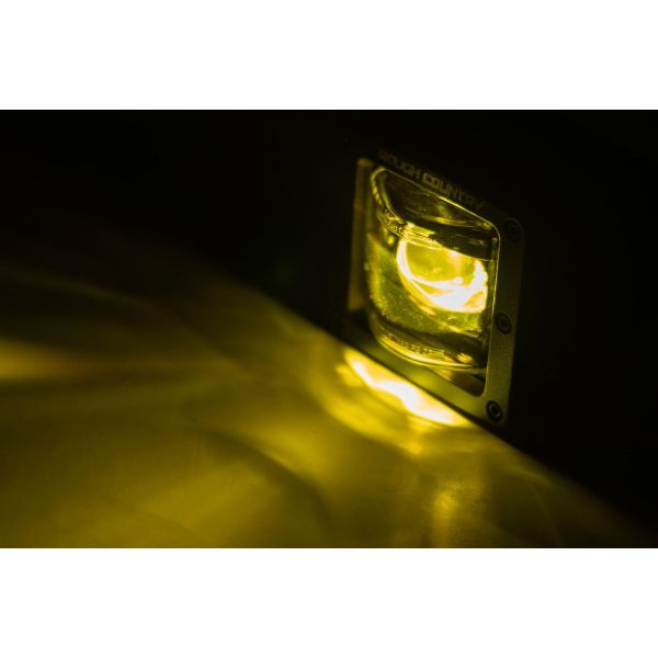 Black Series LED Light Pair - 2 Inch - SAE Fog - Yellow