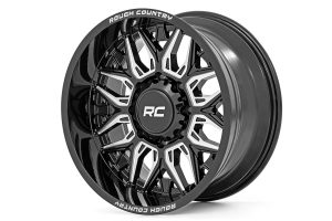 Rough Country Rough Country 86 Series Wheel - One-Piece - Gloss Black - 22x10 - 8x180 - -19mm