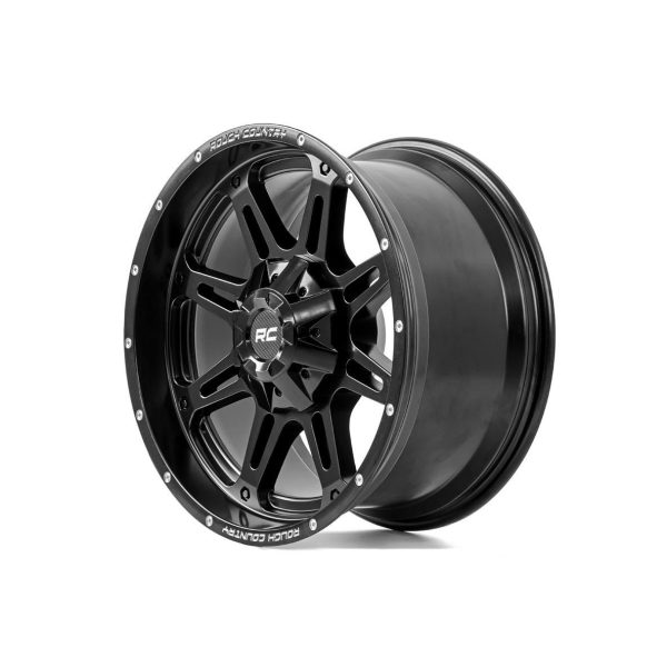 Rough Country Rough Country 94 Series Wheel - One-Piece - Matte Black - 20x9 - 5x5 5x4.5 - -12mm