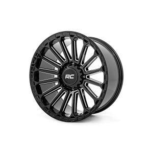 Rough Country Rough Country 97 Series Wheel - One-Piece - Gloss Black - 17x9 - 6x5.5 - -12mm