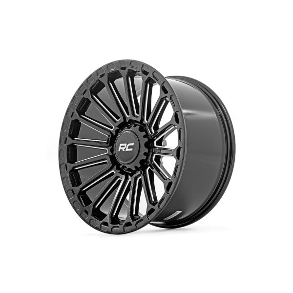 Rough Country Rough Country 97 Series Wheel - One-Piece - Gloss Black - 17x9 - 5x4.5 - -12mm