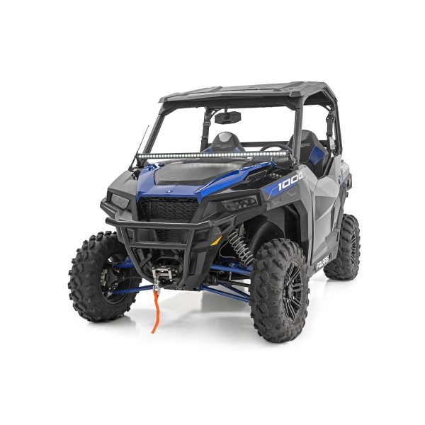 LED Light - Lower Windshield - 50" Black Single Row - White DRL - Polaris General General XP