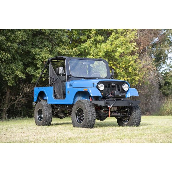 LED Light Kit - Hood Mount - 30" Black Single Row - Mahindra Roxor (18-20)