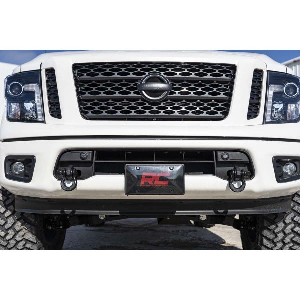 Rough Country Tow Hook Brackets - Nissan Titan 2WD 4WD (2017-2021)