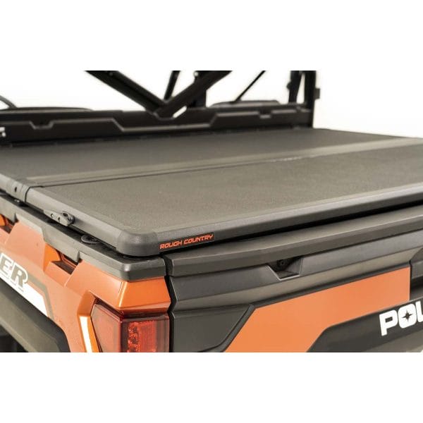 Rough Country Hard Low Profile Bed Cover - No Lock - Polaris Ranger XP 1000 Ranger XP 1000 Crew (17-22)