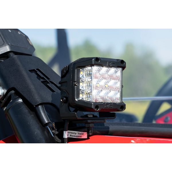 LED Light Kit - Cage Mount - 2" Black Pair - White DRL - Honda Talon (19-22)