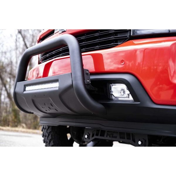 Rough Country Black LED Bull Bar - Chevy Silverado 1500 2WD 4WD (2019-2022)