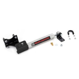 Rough Country N3 Steering Stabilizer - Axle Bracket - 2-8 Inch Lift - Jeep Wrangler JK (07-18)