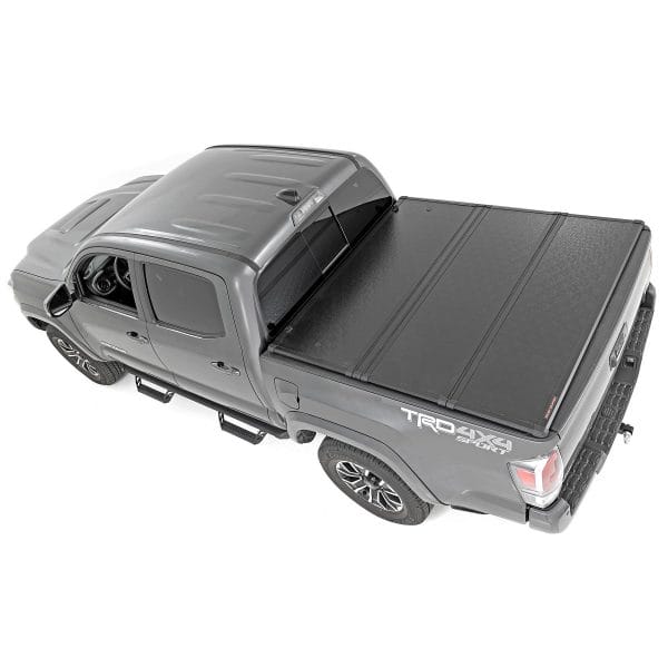 Rough Country Hard Folding Bed Cover - 5 Ft Bed - Toyota Tacoma 2WD 4WD (16-23)