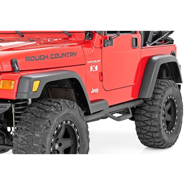 Rough Country Fender Flare Kit - 5.5 in. Wide - Jeep Wrangler TJ 4WD (1997-2006)