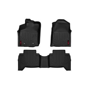 Rough Country Floor Mats - Front and Rear - Toyota Tacoma 2WD 4WD (2016-2023)