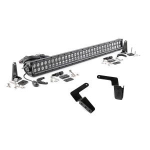 LED Light Kit - Bumper Mount - 30" Black Dual Row - Toyota FJ Cruiser (07-14)