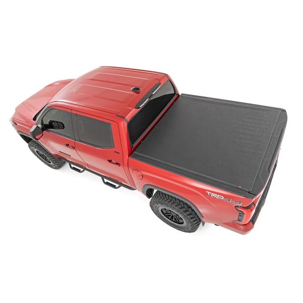 Rough Country Soft Roll Up Bed Cover w o Cargo Management - 5'7 in Bed - Toyota Tundra (22-23)