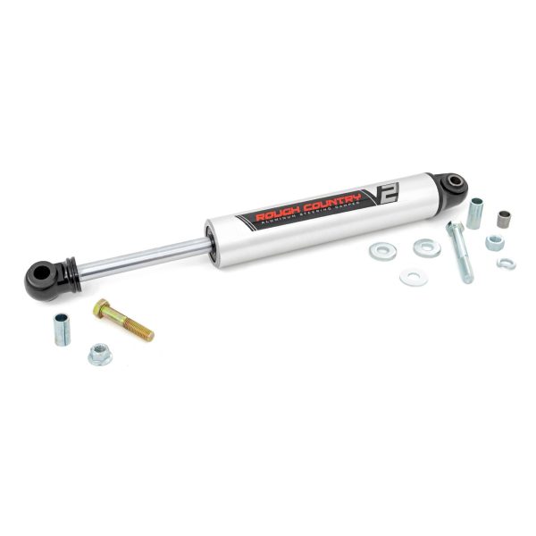 Rough Country V2 Steering Stabilizer - Chevy GMC 2500HD 3500HD (11-15)