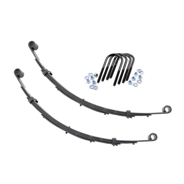 Front Leaf Springs - 3" Lift - Pair - Jeep Grand Wagoneer J10 Truck J20 Truck Wagoneer 4WD