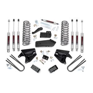 4 Inch Lift Kit - Quad Front Shocks - Rear Blocks - Ford Bronco (80-96)